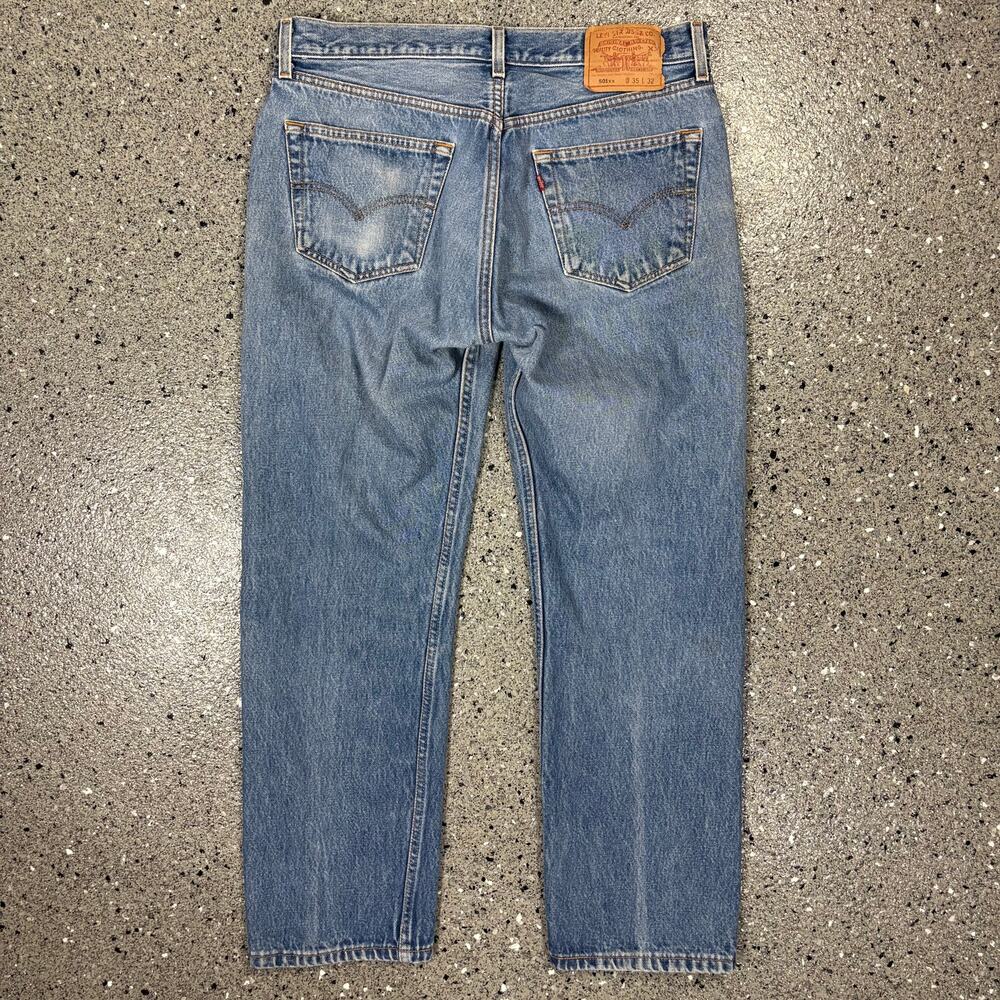 Vintage 1990s Levi's 501xx Button Fly Straight Leg Denim Jeans